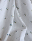 Organic Muslin Swaddle | Blue Floral