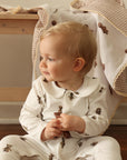 Collared Pajama Onesie | Teddy Bears