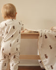 Collared Pajama Onesie | Teddy Bears