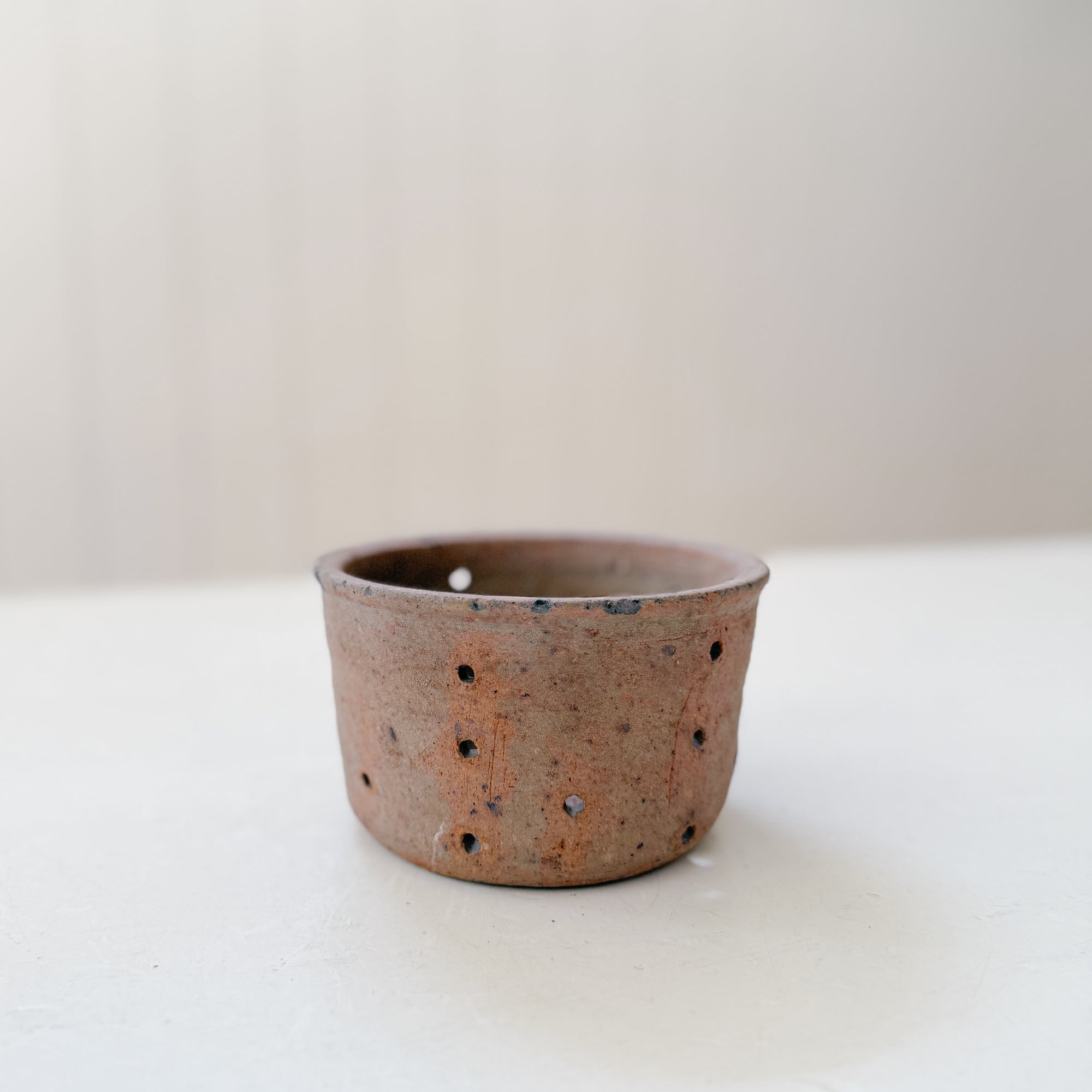 Rare Vintage French Faisselle Pot | Oxidized Mulberry No. 1