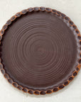 Round Scalloped Potter's Trays | Cocoa