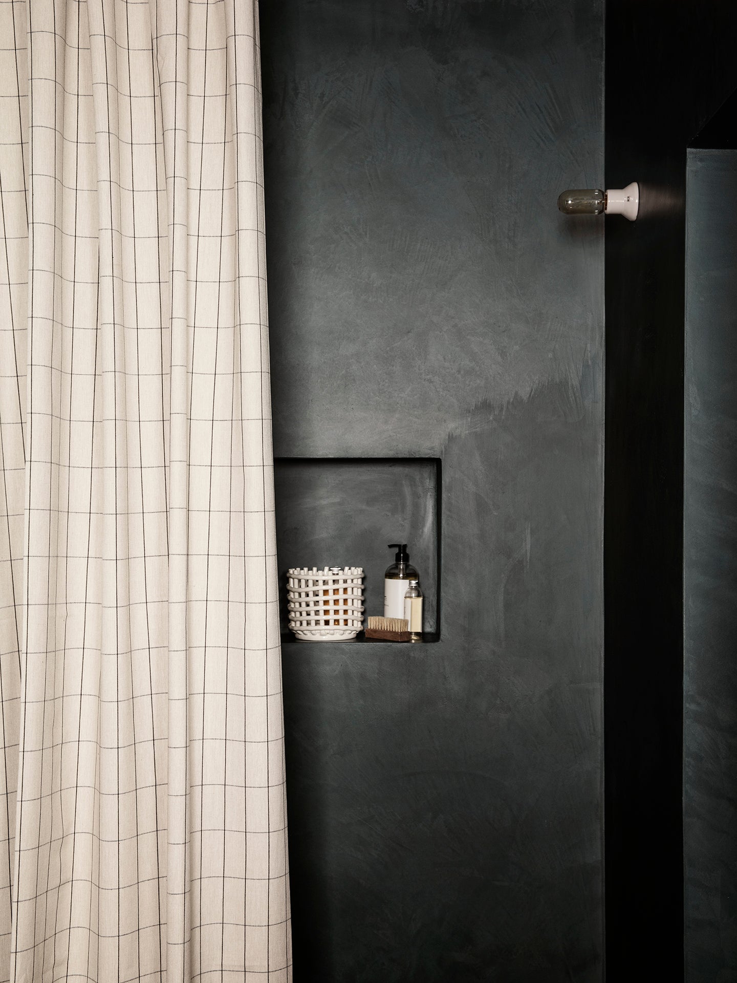 Chambray Organic Shower Curtain | Ferm Living