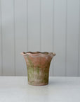 Aged Terra Cotta Scallop Planter