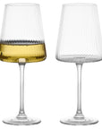 Terrasse Ribbed Fluted Wine Glass