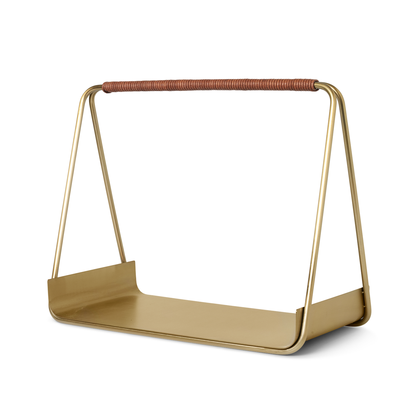 Port Wood Basket | Brass | Ferm Living
