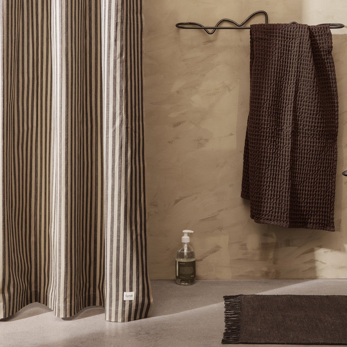 Chambray Organic Shower Curtain | Ferm Living