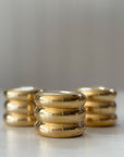 Savi Taper Holder | Solid Polished Brass