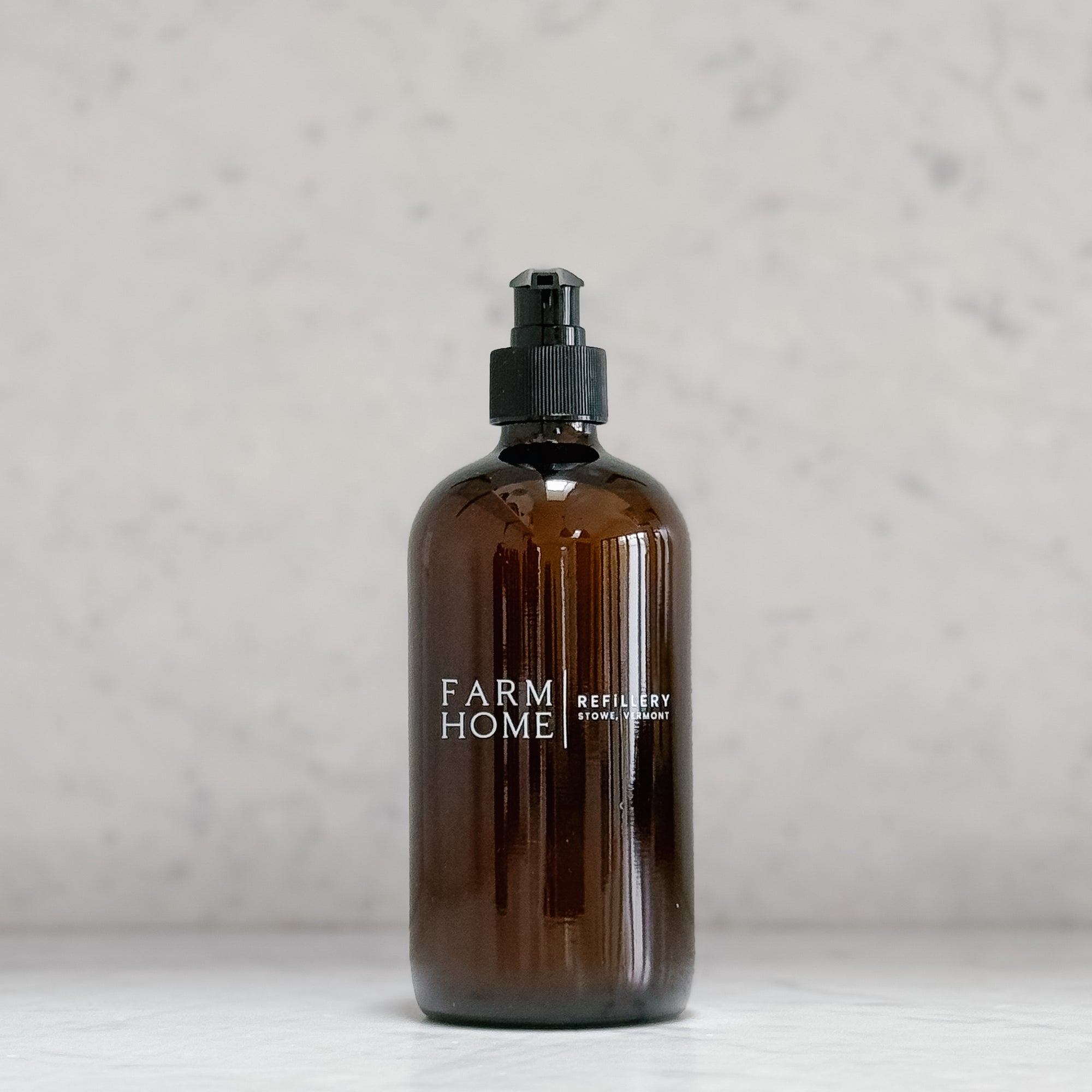 Farm Home Refillery | Reusable 16oz Amber Glass Bottle Only