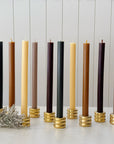 12" Beeswax Columnar Taper Candle Collection