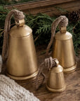Large Brass Iron Holiday Bells