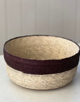 Round Tabletop Basket | Natural + Coco