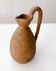 Vintage French Terracotta Wine Pitcher with Handle | No. 246