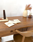 Antique 2-Drawer Desk + Console Table