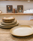 Tag Sale | Set of 8 Mixed Set of Fig Glaze Dinnerware by Sarah Kersten Studio