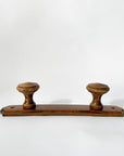 French 2 Peg Coat Rack