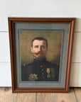 Framed Authentic Vintage WWI Portraits of French & American Generals