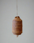 Hand Thrown Ceramic Hanging Bell | Desert Brown