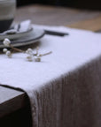 Frayed Linen Table Runner | Sand