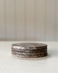 Affogato Grey Raw Marble Oversized Coasters | Set of 4