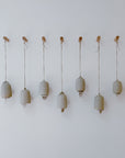 Hand Thrown Ceramic Hanging Bell | Duck Egg