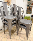 Tag Sale | Vintage Tolix Metal Dining Chairs | Set of 8
