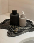 Marble Puddle Tray | Charcoal