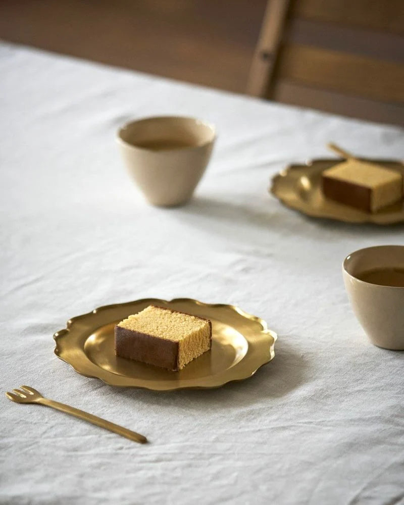 Ruffle Edge Brass Dish