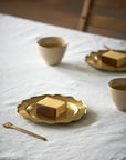 Ruffle Edge Brass Dish