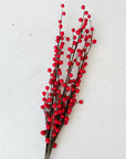 Faux Ilex Berry Branches