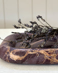 Rounded Edge Marble Box Tray | Chocolate
