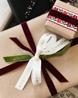 Merry Christmas Ribbon | Cream + Gold Foil