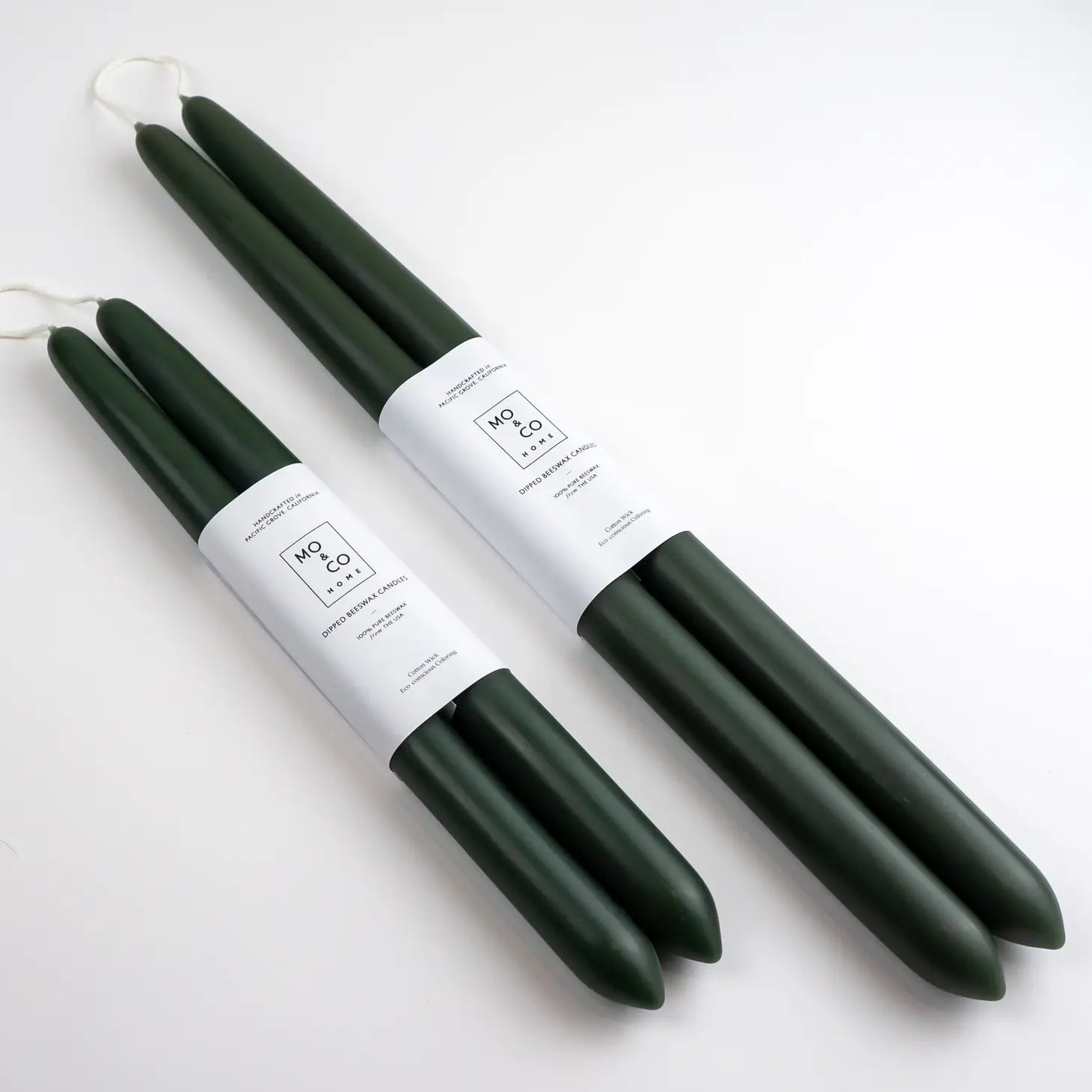 Forest | 14" Beeswax Taper Candles | Set of 2
