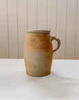 Vintage French Stoneware Confit Pitcher with Handle | No. 244