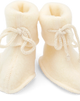 Organic Baby Wool Fleece Booties | Ivory