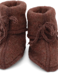 Organic Baby Wool Fleece Booties | Cinnamon