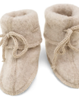 Organic Baby Wool Fleece Booties | Sand
