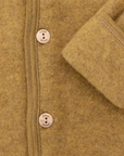 Kids Organic Wool Fleece Button-Down Jacket | Saffron