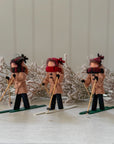 Caramel | Handmade New England XC Skier Ornament
