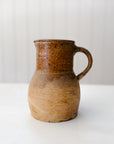 Vintage French "Au Laitier" Pitcher Semi Glazed Stoneware with Handle | No. 247