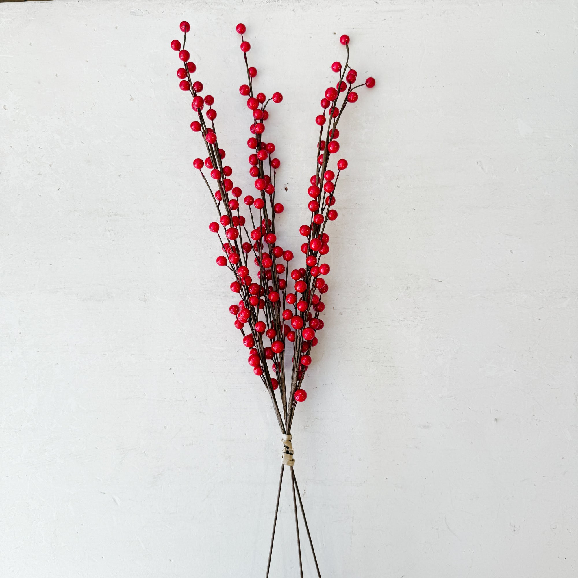 Faux Ilex Berry Branches