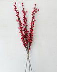 Faux Ilex Berry Branches