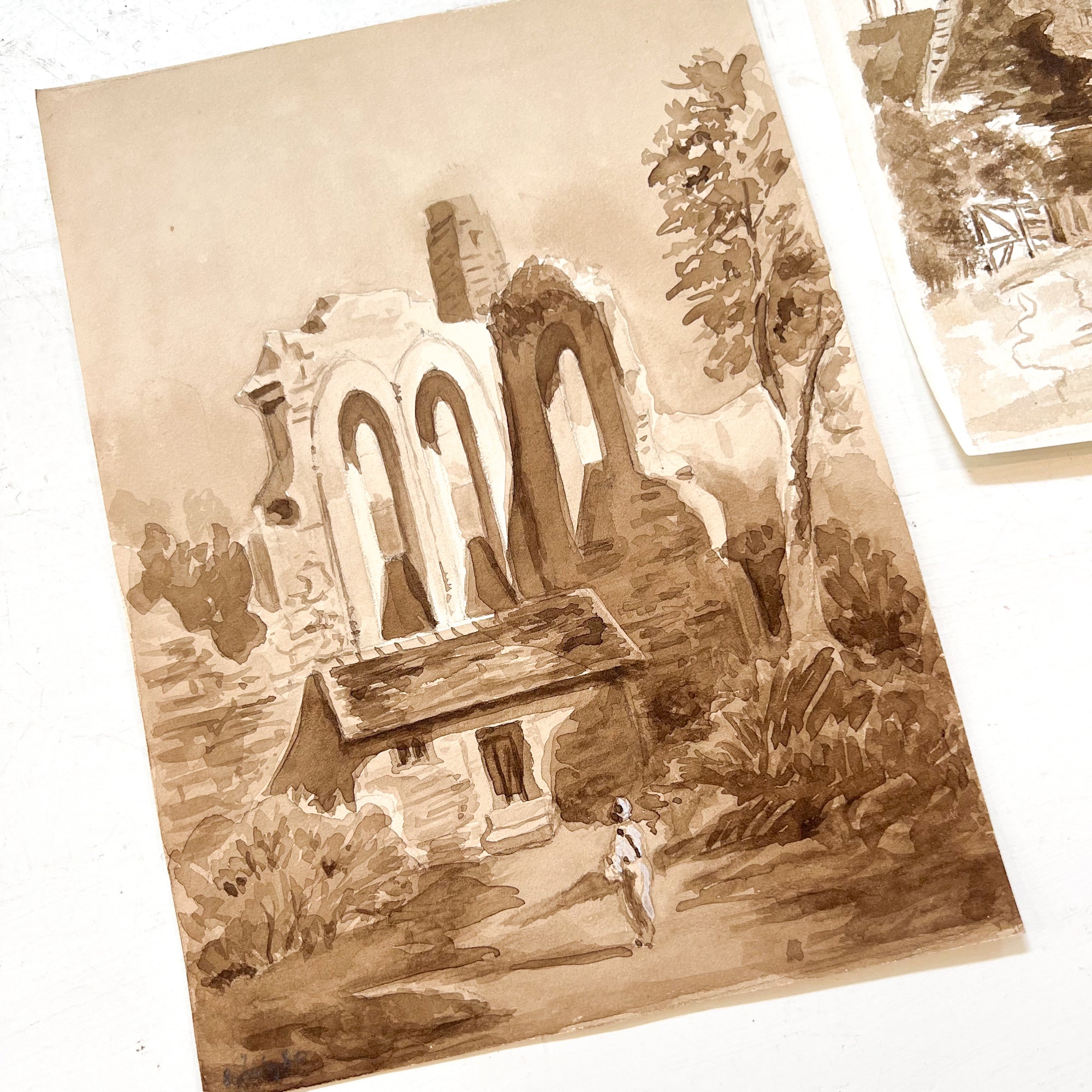 Set No. 3 | Original Watercolor Papiers from France | Artist Michel Dubois