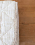 Quilted Ivory Blanket | Twin