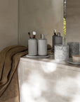 Oval Bath Tray + Organizer | Concrete