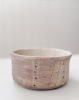Rare Vintage French Faisselle Pot | Mottled Blush No. 4