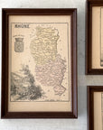 Trio of Framed Regional Maps of France