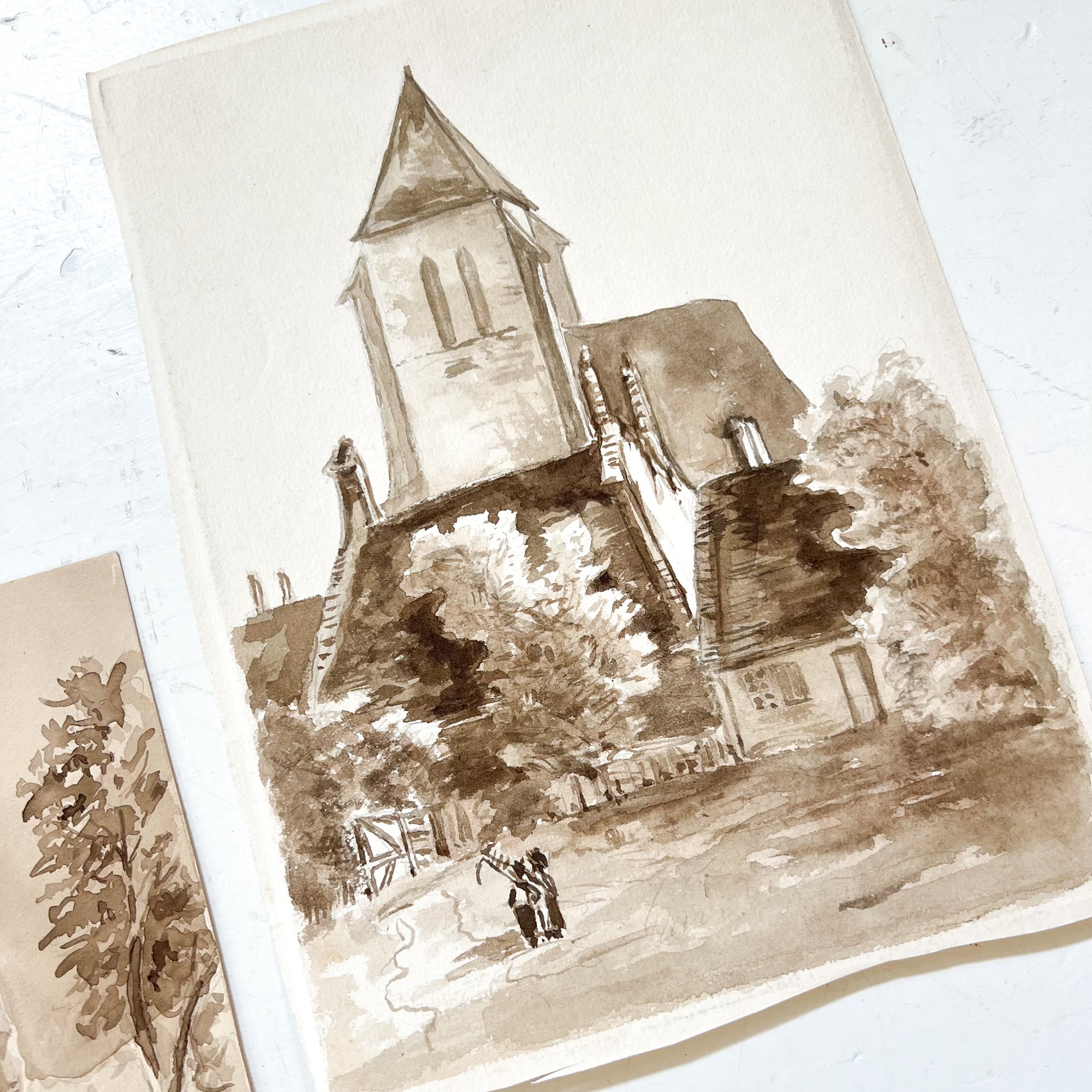 Set No. 3 | Original Watercolor Papiers from France | Artist Michel Dubois