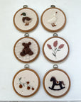 Round Goose | Hoop Heirloom Hand-Embroidered Nursery Keepsake