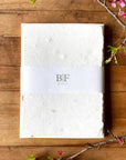 Handmade Sawdust Deckled Pressed Papier Sheets with Envelopes | Set of 6
