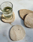 Travertine Coasters | Set of 4